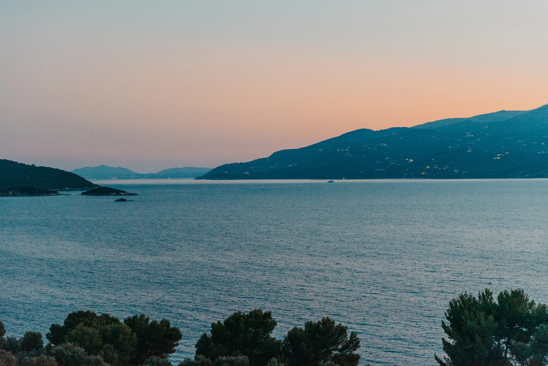 Twilight Bay View on the Albanian Riviera