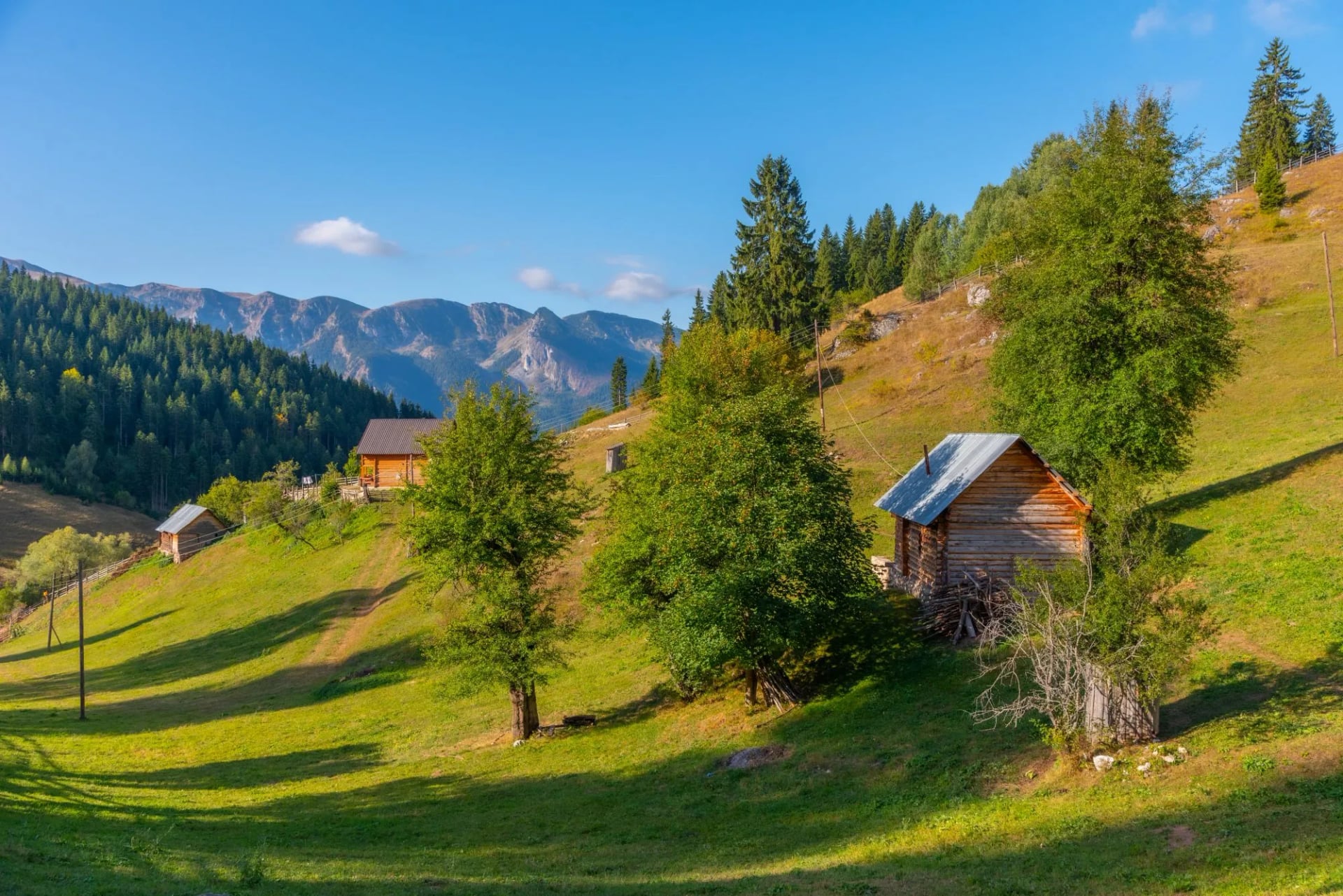 A mountain village in Kosovo's Rugova mountains