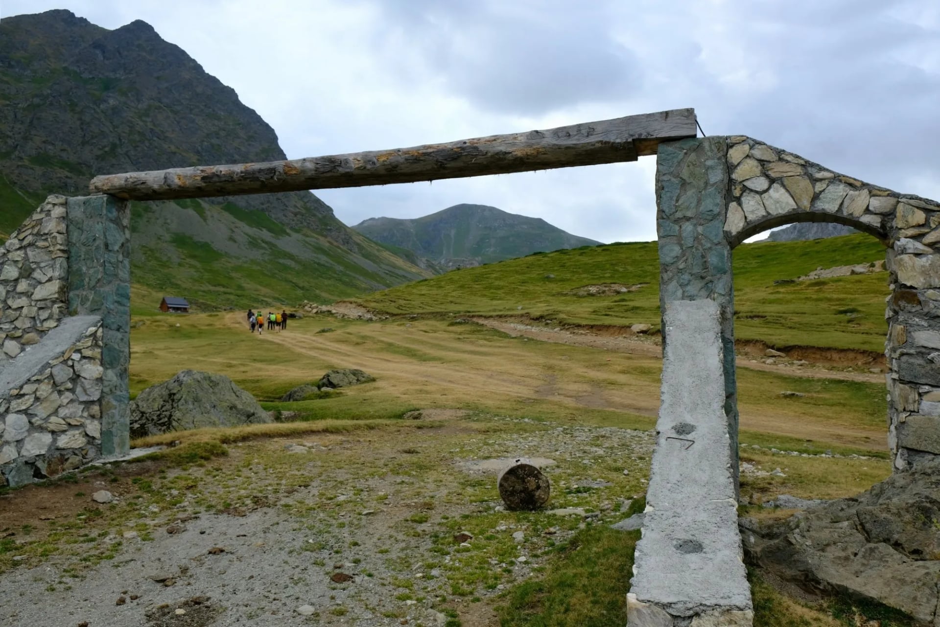 A stone bridge in the valley at Dobërdol