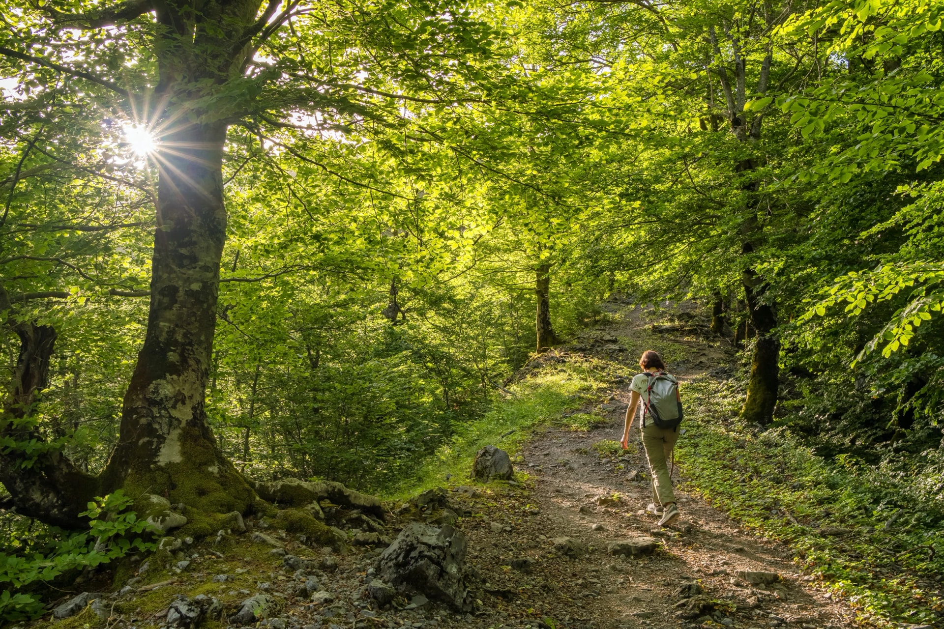 Popular trekking from Theth to Valbona villages in Albania