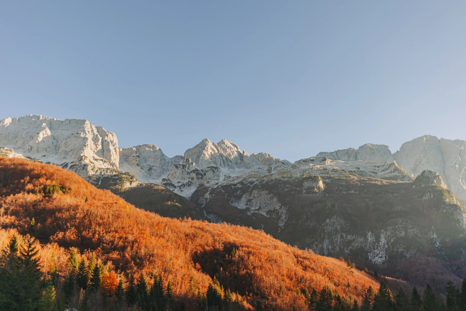 Autumn colour in the Valbona valley