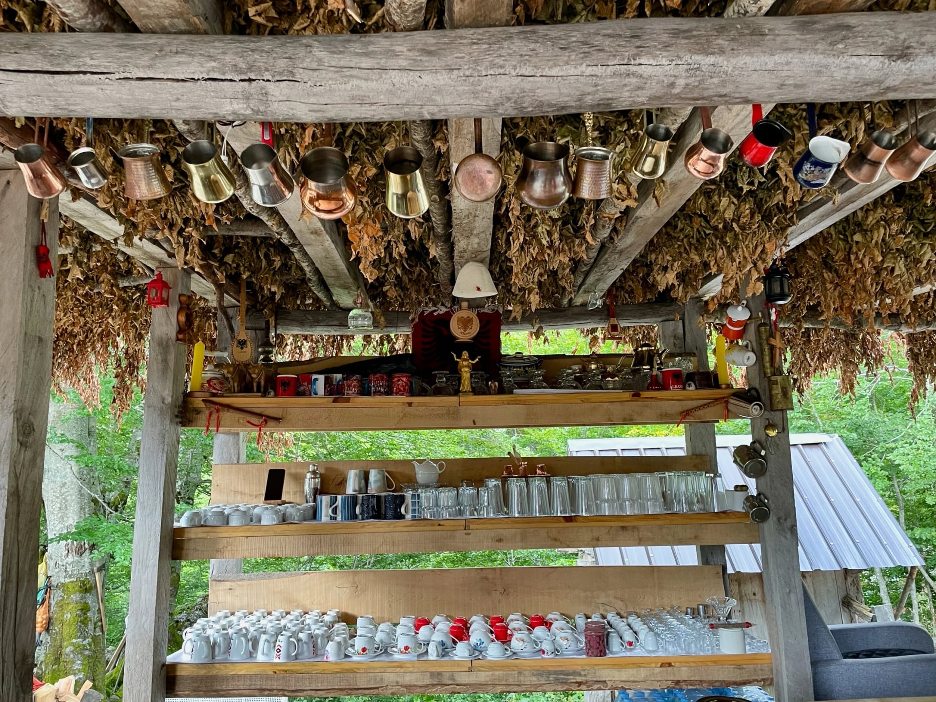A café hut on the Valbona to Theth trail