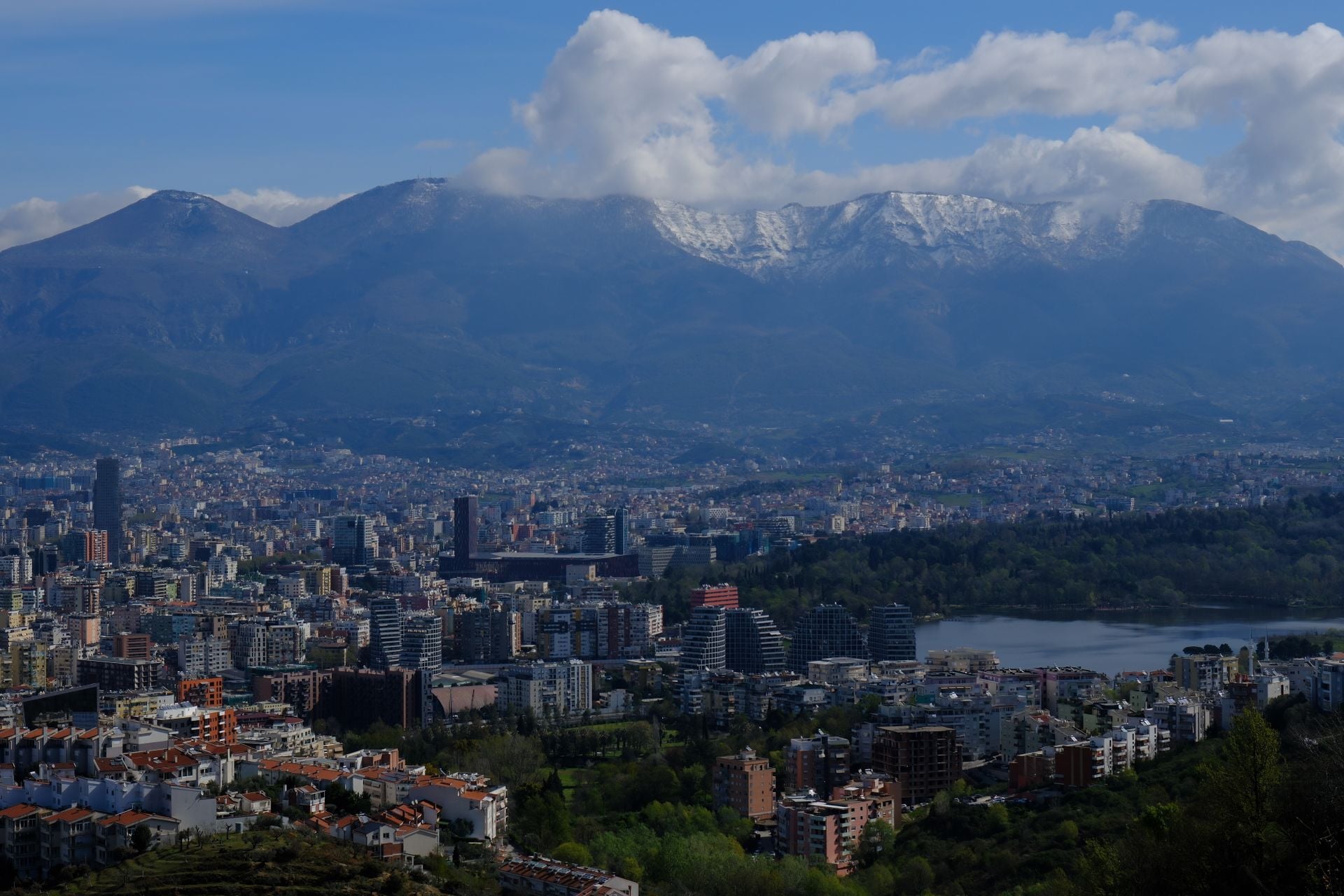 See Tirana spread out below the Dajti ridge